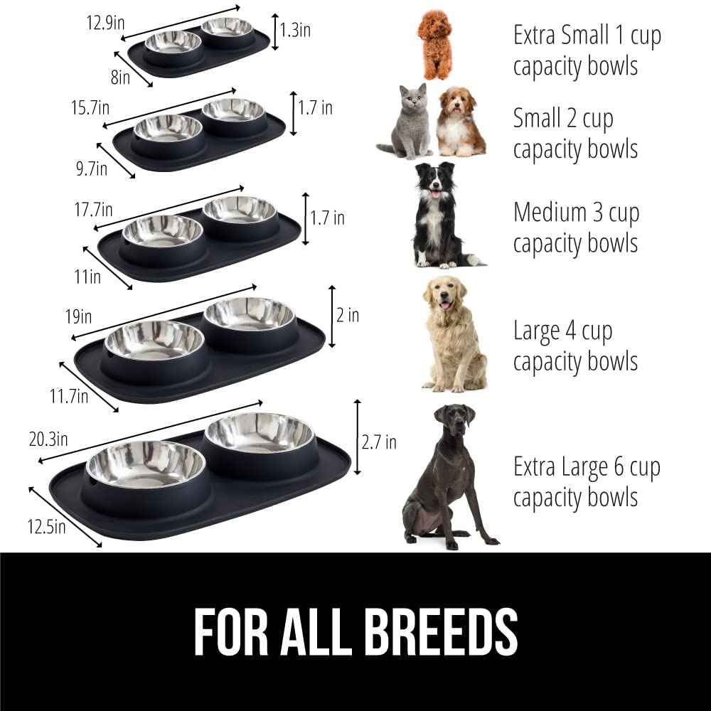 Gorilla Grip Slip Resistant Slow Feeder Dog Bowl, Slows Down Mealtime,  Improve Pets Digestion, Healthy Eating Habit, Prevent Dogs and Cats from  Overeating, for Dry, Fresh, Wet Pet Food 2 Cup Gray