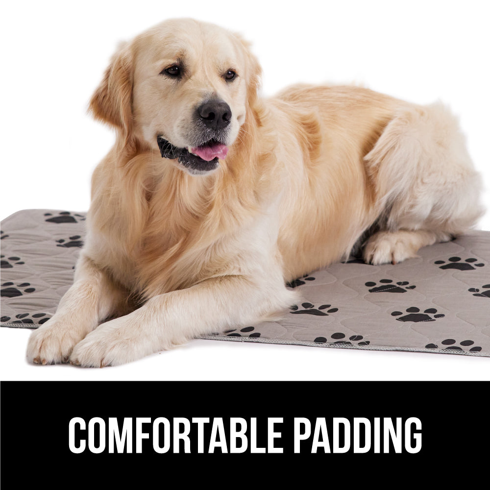 Gorilla Grip 100% Waterproof Tear Fade and Slip Resistant Protective Pet  Blanket, Leakproof Washable Dog Cat Bedding Bed Cushion Couch Quilted  Topside
