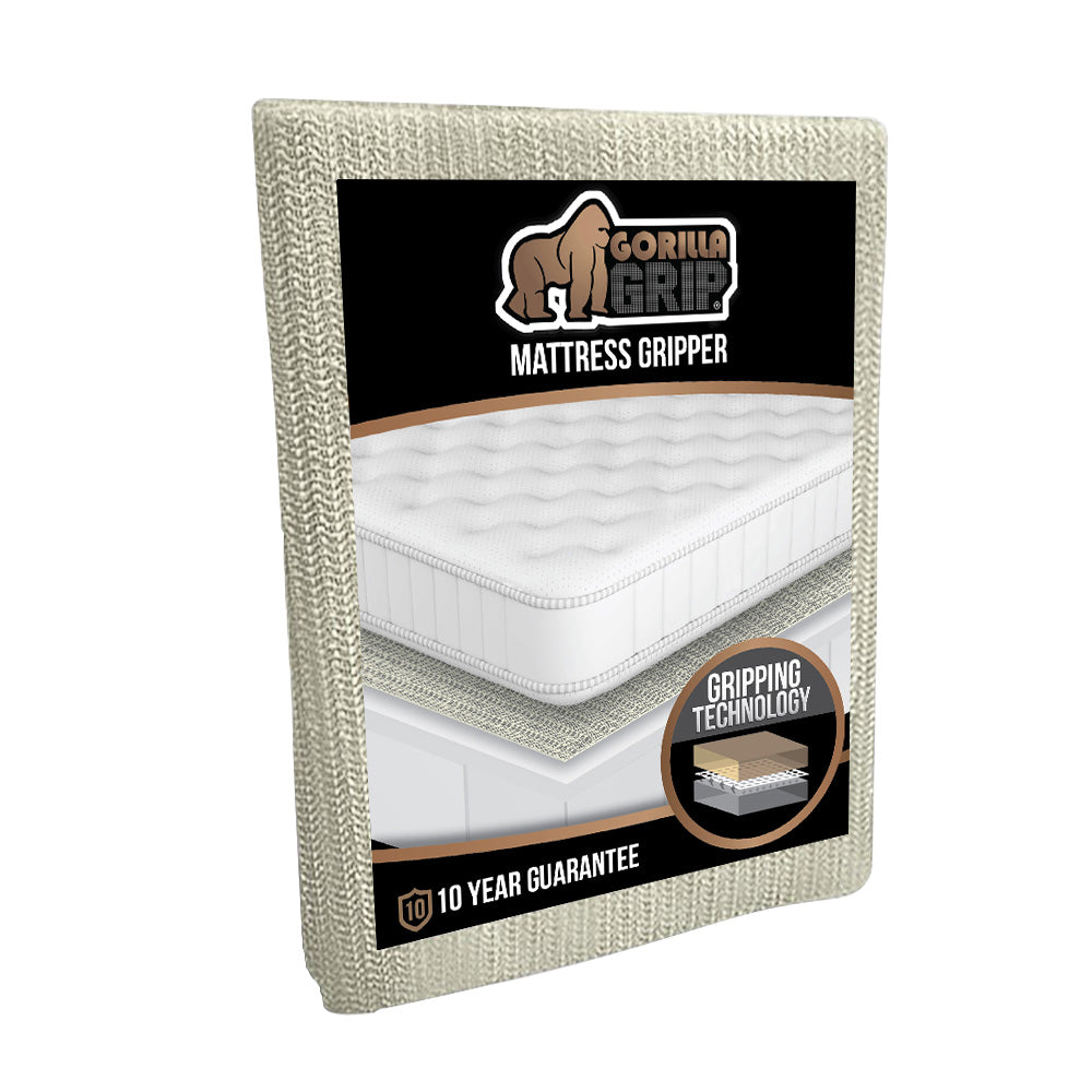 extra strong non-slip mattress grip pad - keeps all mattress types secure  and safe - ideal for platform bed frame or futon mattress - easy, simple